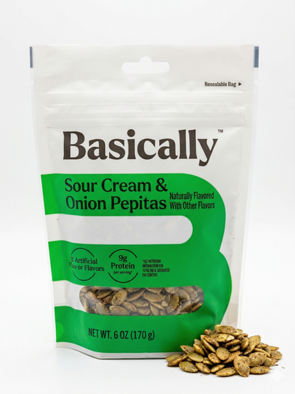 Basically Sour Cream & Onion Pepitas - 6oz