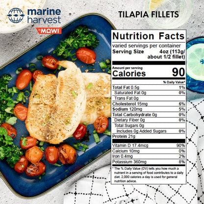 Tilapia Fillets (Frozen) - 12oz