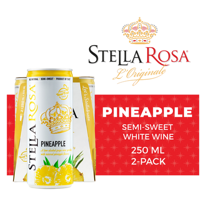 Stella Rosa Pineapple Semi-Sweet White Wine 2Pk/250 ml