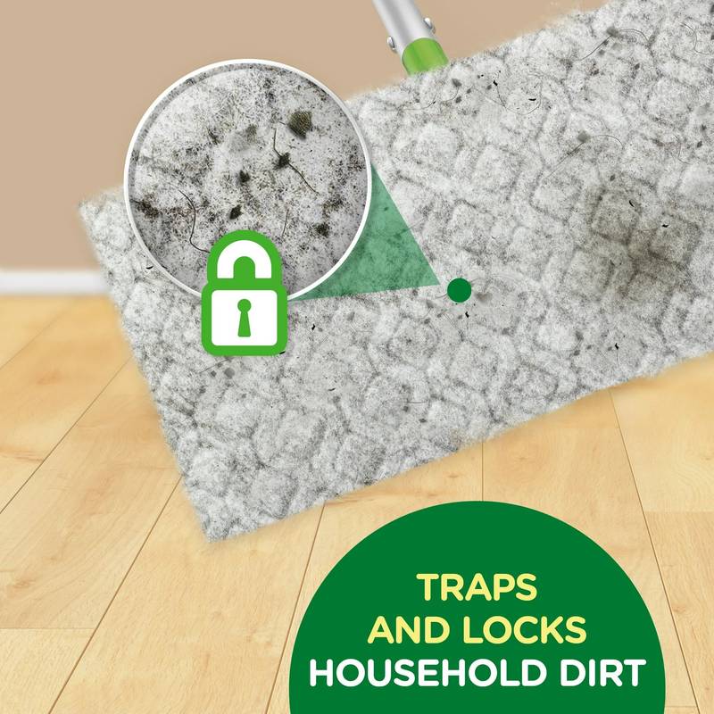 Swiffer Sweeper Dry Sweeping Pad, Multi-Surface Refills for Dusters Floor Mop in Lavender, 32ct
