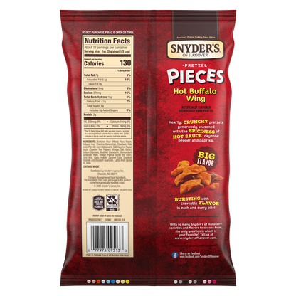 Snyder's Hot Buffalo Wing Pretzel Pieces 11.25oz