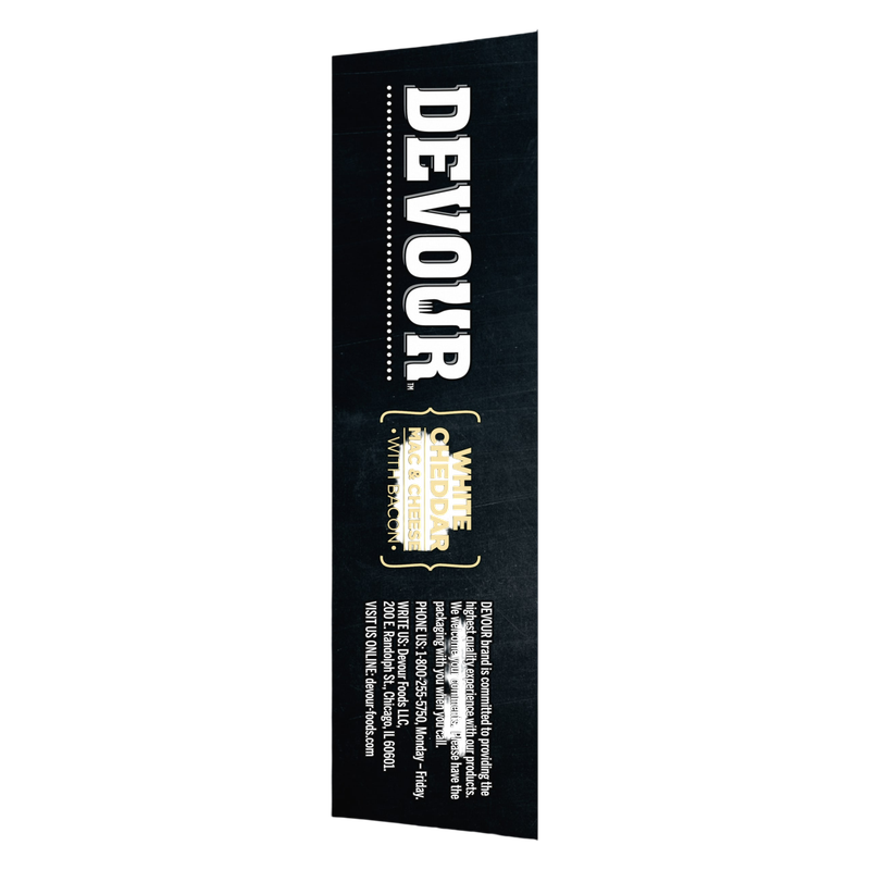 Devour Frozen White Cheddar Mac & Cheese with Bacon Meal 12oz