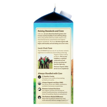 Organic Valley 2% Reduced Fat Milk 1/2 Gallon CA