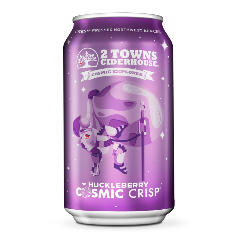 2 Towns Ciderhouse Huckleberry Cosmic Crisp 6pk 12oz Can 8.0% ABV