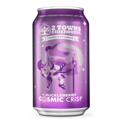 2 Towns Ciderhouse Huckleberry Cosmic Crisp 6pk 12oz Can 8.0% ABV