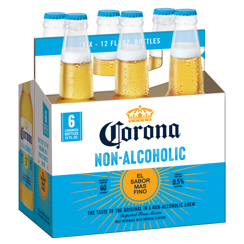 Corona Non-Alcoholic 6pk 12oz Btl 0.5% ABV – BevMo!