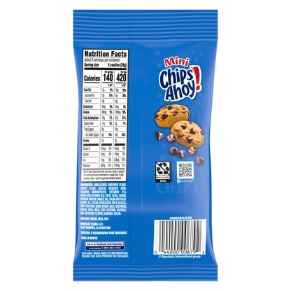 Chips Ahoy! Mini Original Chocolate Chip Cookies, 3 oz