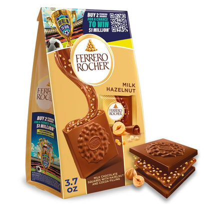 Ferrero Rocher Milk Chocolate Squares, 3.7oz