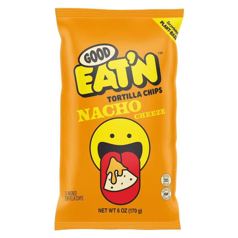 Good Eat'n Nacho Cheeze Tortilla Chips 6oz Bag