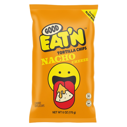 Good Eat'n Nacho Cheeze Tortilla Chips 6oz Bag