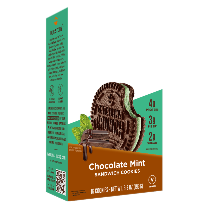 Catalina Crunch Chocolate Mint Keto Sandwich Cookie, 6.8oz