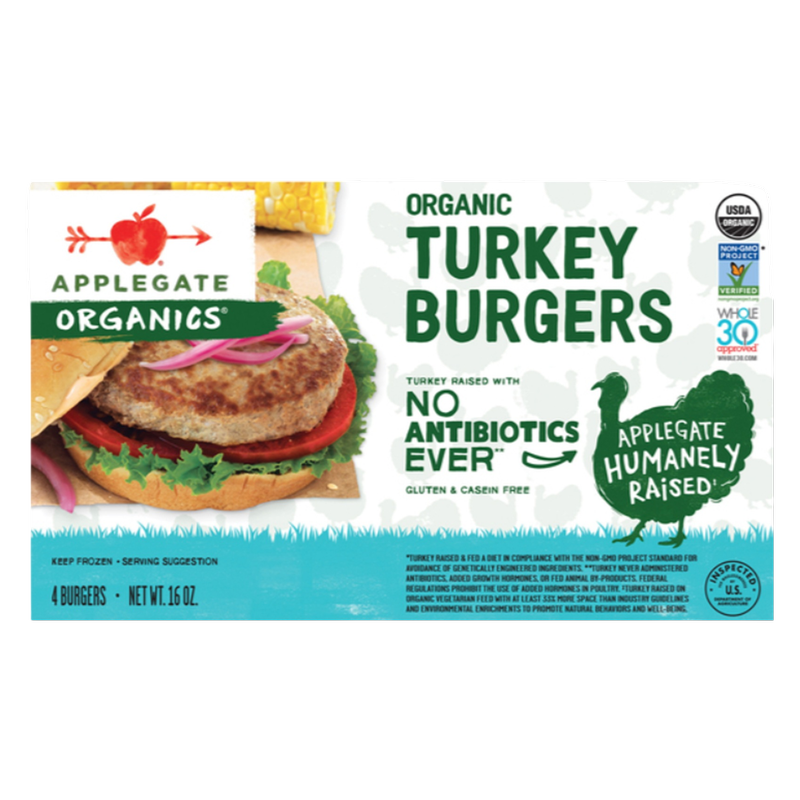 Applegate Organic Turkey Burgers 16oz