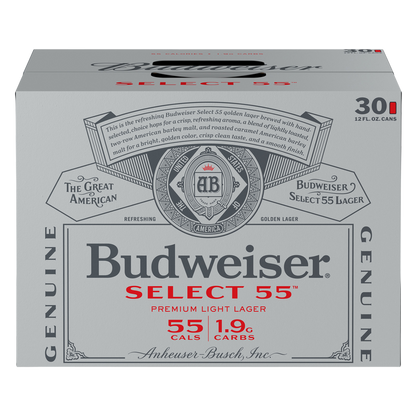 Budweiser Select 55 30pk 12oz Can