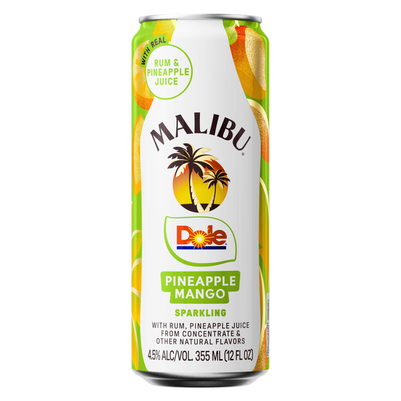 Malibu Dole Pineapple Mango 12oz can
