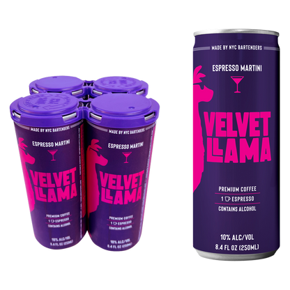 Velvet Llama Espresso Martini 4pk 8.4oz (20 Proof)