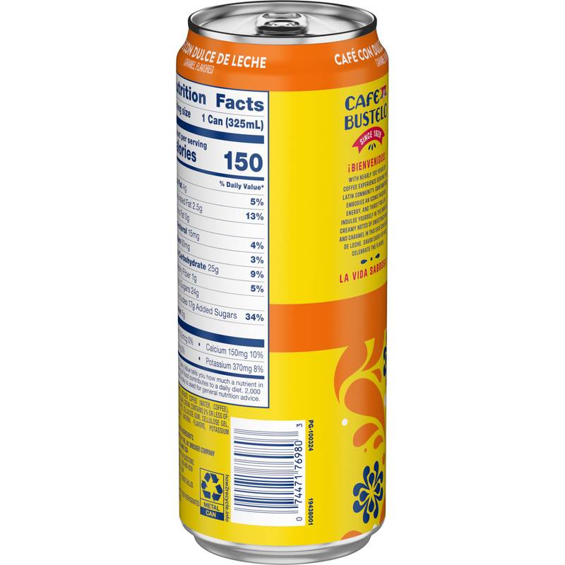 Cafe Bustelo Dulce de Leche Espresso 11oz Can