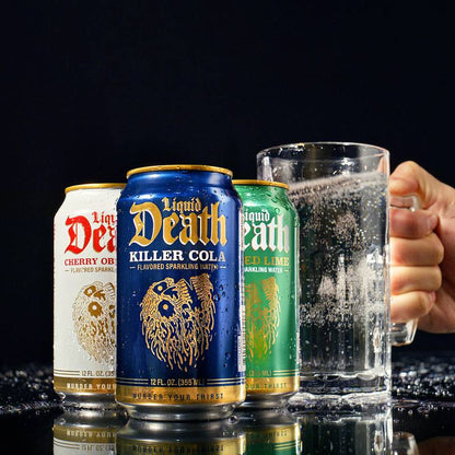 Liquid Death Killer Cola Sparkling Water 6pk 12oz Can