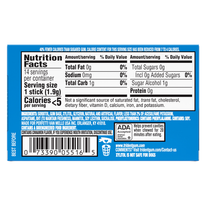 Trident Original Flavored Gum, 14pc