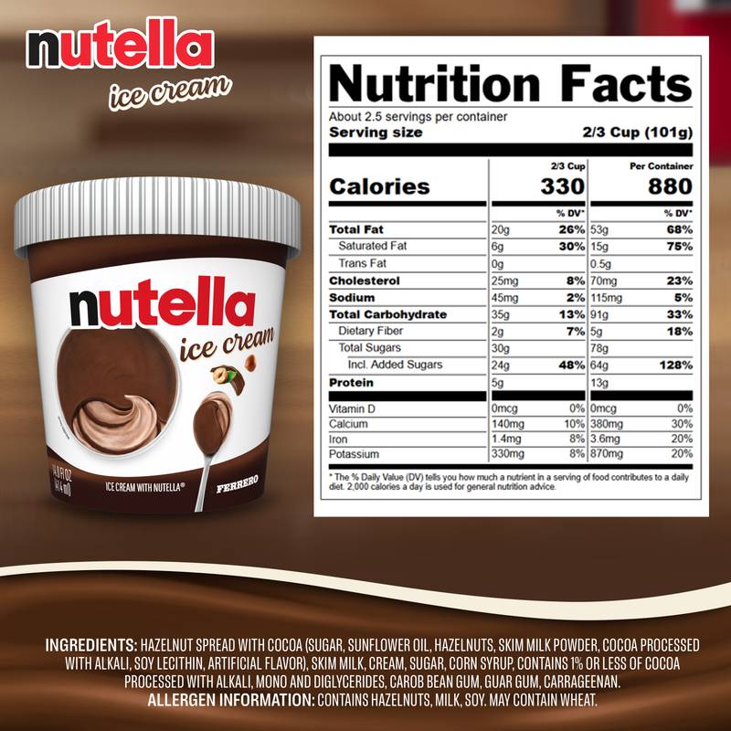 Nutella Ice Cream Pint, 14 fl oz