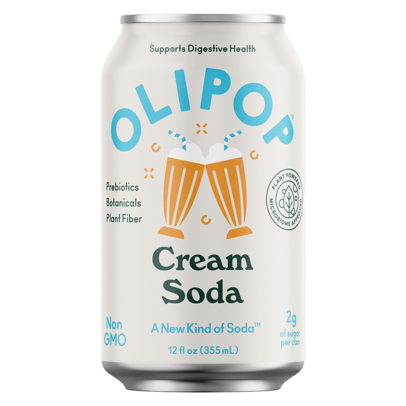 Olipop Cream Soda 4pk 12oz Can - XL Shelf Stable