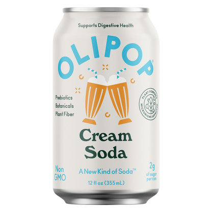 Olipop Cream Soda 12oz Can Shelf Stable