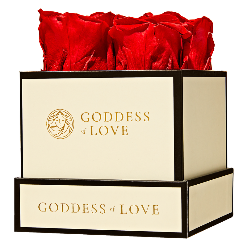 Goddess of Love Preserved Roses 4ct - Goddess of Love – BevMo!
