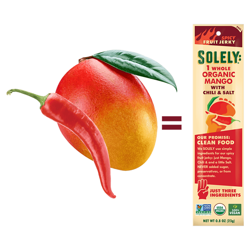 Solgey Solely Spicy Mango with Chili & Salt Fruit Jerky 0.8oz - Solely – BevMo!