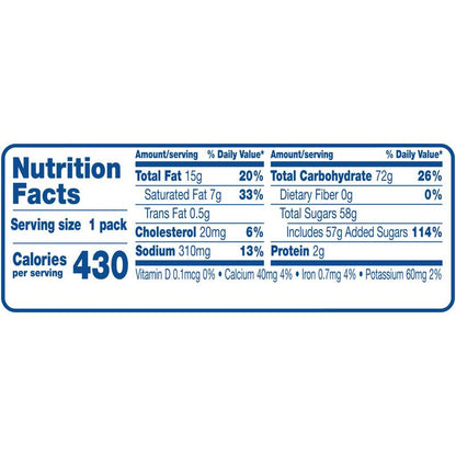 Hostess Iced Vanilla Artificially Flavored Zingers Single Serve 3.81oz