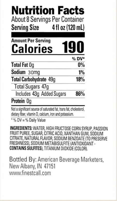 Finest Call Passion Fruit Puree 1 Liter
