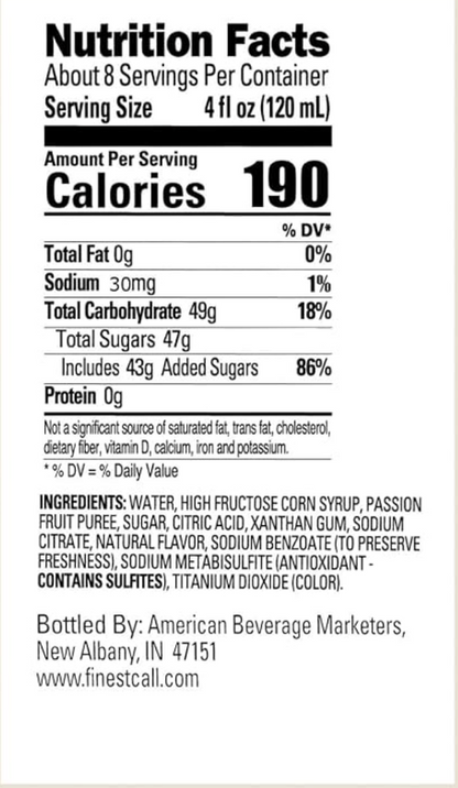 Finest Call Passion Fruit Puree 1 Liter