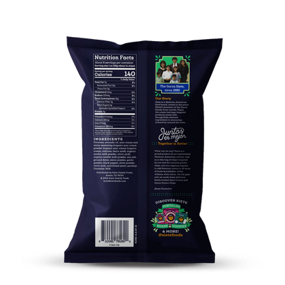 Siete Sour Crema & Onion Kettle Cooked Chips, 5.5 oz