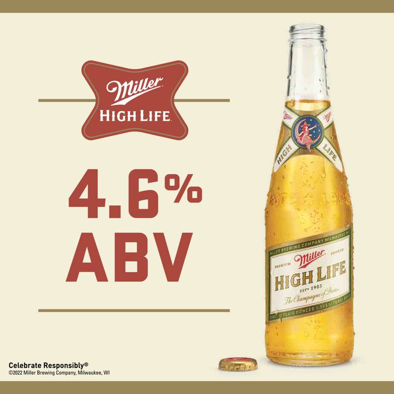 Miller High Life 6pk 16oz Can 4.6% ABV