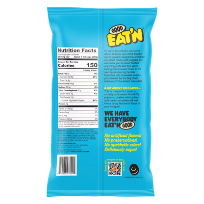 Good Eat'n Cookies N'Crème Popcorn, 5oz