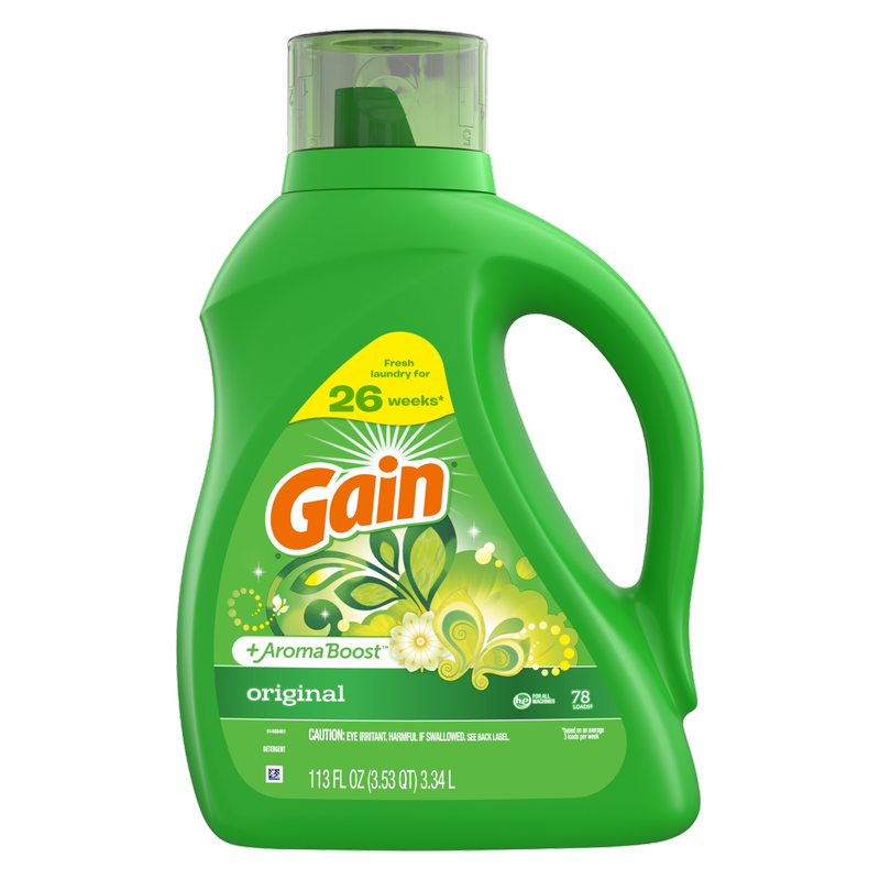 Gain Liquid Laundry Detergent Original Scent 113oz