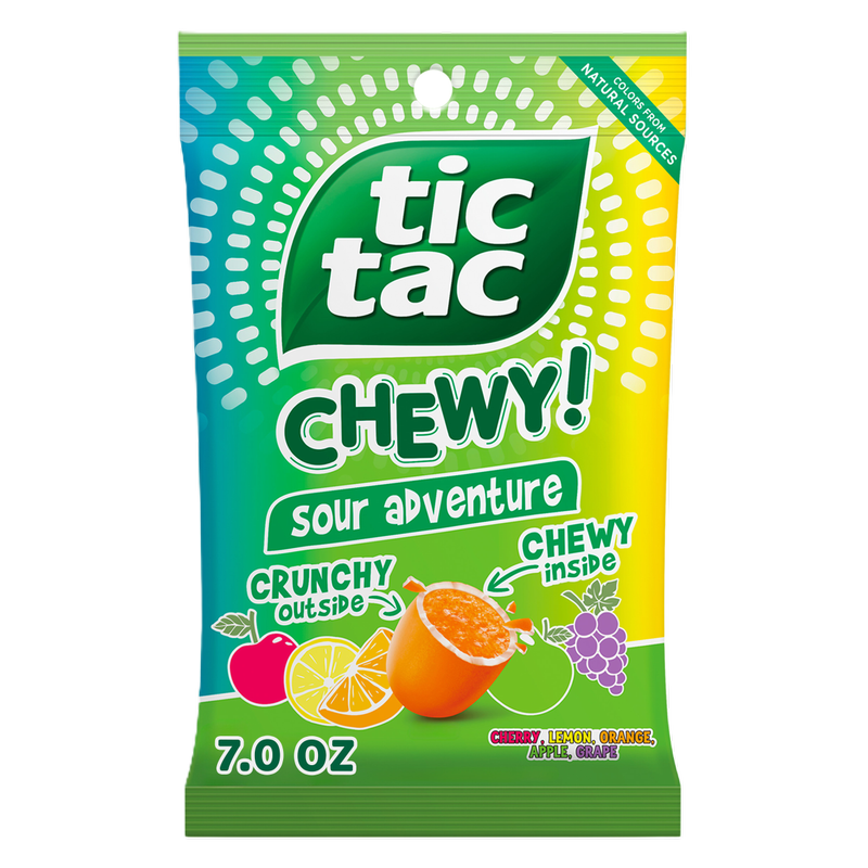 TIC TAC CHEWY! Sour Adventure Candy, Sour Candy, 7 oz