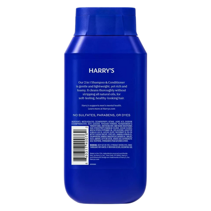 Harry's Men's 2 in 1 Shampoo and Conditioner, Aspen, 14oz