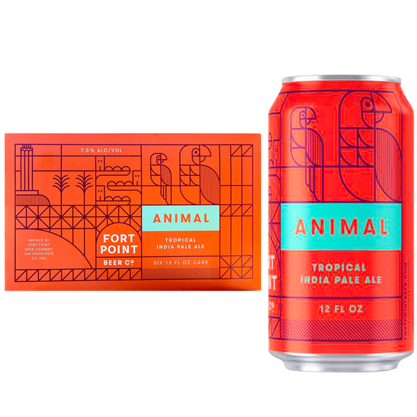 Fort Point Animal IPA 6pk 12oz Can 7.5% - Fort Point – BevMo!