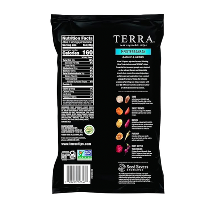 Terra Vegetable Chips  Mediterranean Garlic & Herbs 6.8oz
