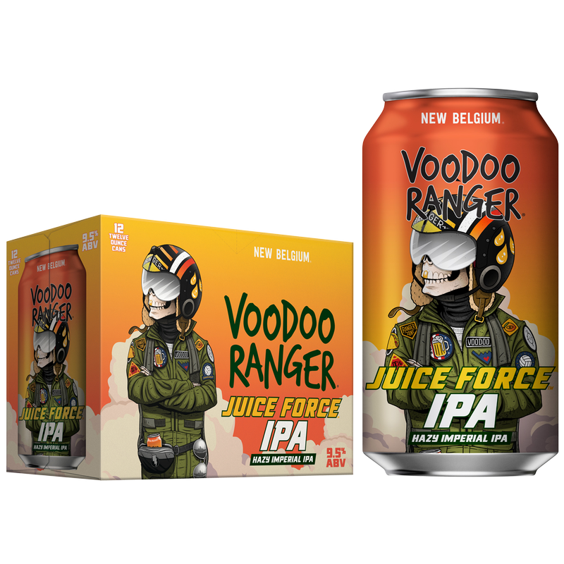 New Belgium Voodoo Ranger Juice Force IPA 12pk 12oz Can 9.5% ABV - New ...