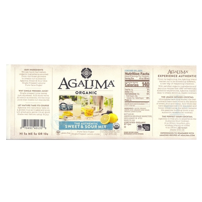 Agalima Organic Sweet & Sour Mix1 Liter
