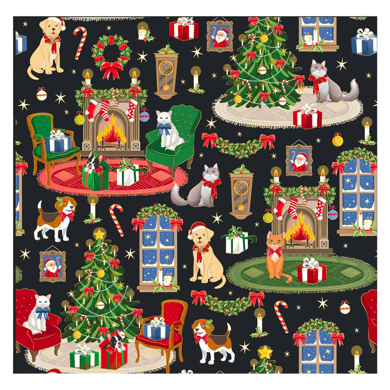 Home For The Holidays Jumbo Roll Wrapping Paper