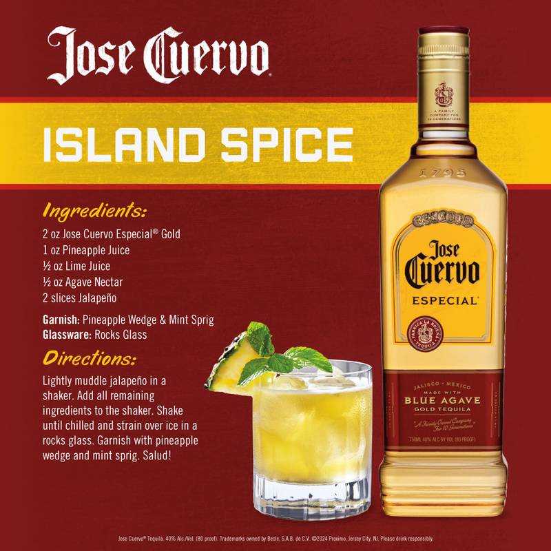 Jose Cuervo Especial Gold Tequila 50ml (80 Proof) - Jose Cuervo