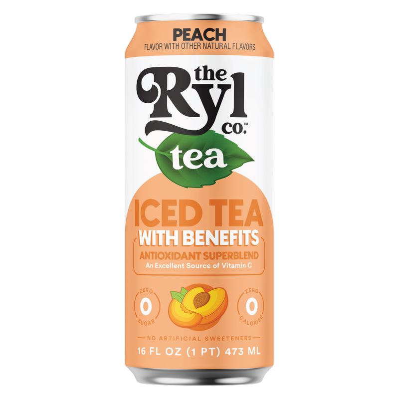 Ryl Peach Tea 16oz Can