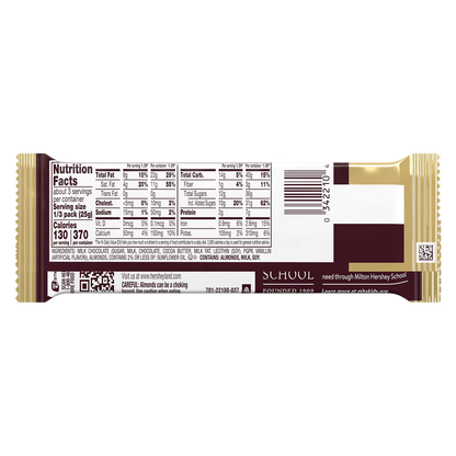 Hershey's Milk Chocolate with Almonds Bar King Size 2.6oz