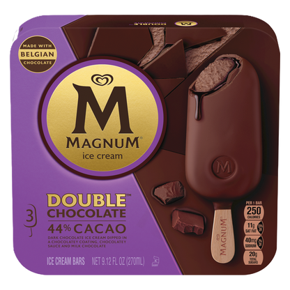 Magnum Double Chocolate Ice Cream Bars, 3ct