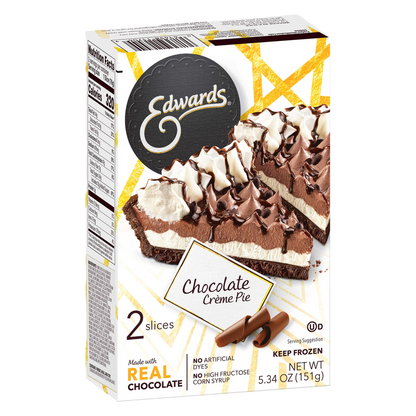 Edwards Frozen Hershey's Chocolate Cream Pie Slices - 2ct/5.34oz