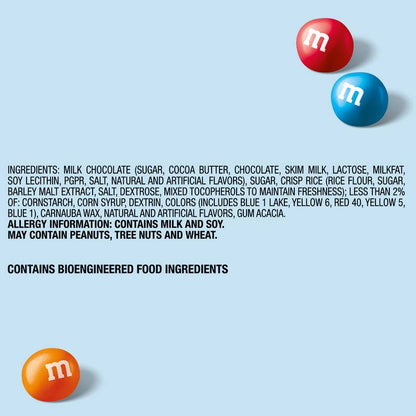 M&M'S Crunchy Cookie Milk Chocolate Candy, Share Size, 2.83 oz Bag