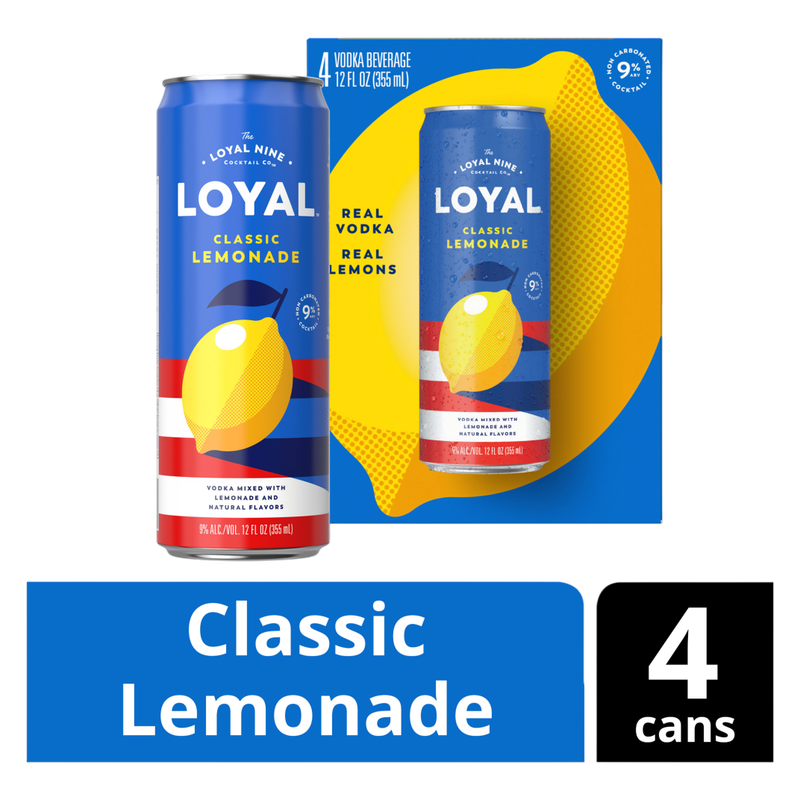 Loyal 9 Original Lemonade 4pk 12oz 9% ABV