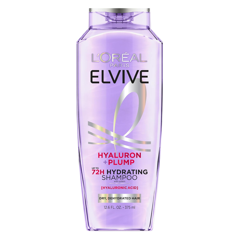 L'Oreal Shampoo, Hyaluron Plump Hydrating, Paraben Free for Dry Hair, 12.6oz