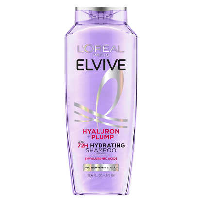 L'Oreal Shampoo, Hyaluron Plump Hydrating, Paraben Free for Dry Hair, 12.6oz